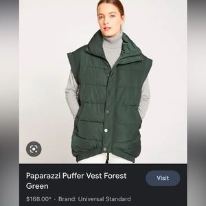 SO COZY size 8-10 Universal Standard ‘Paparazzi Puffer Vest